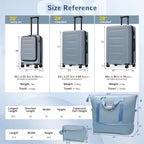 5PC Front Opening Luggage Set