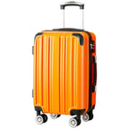 24" Orange Hardshell Checked Luggage