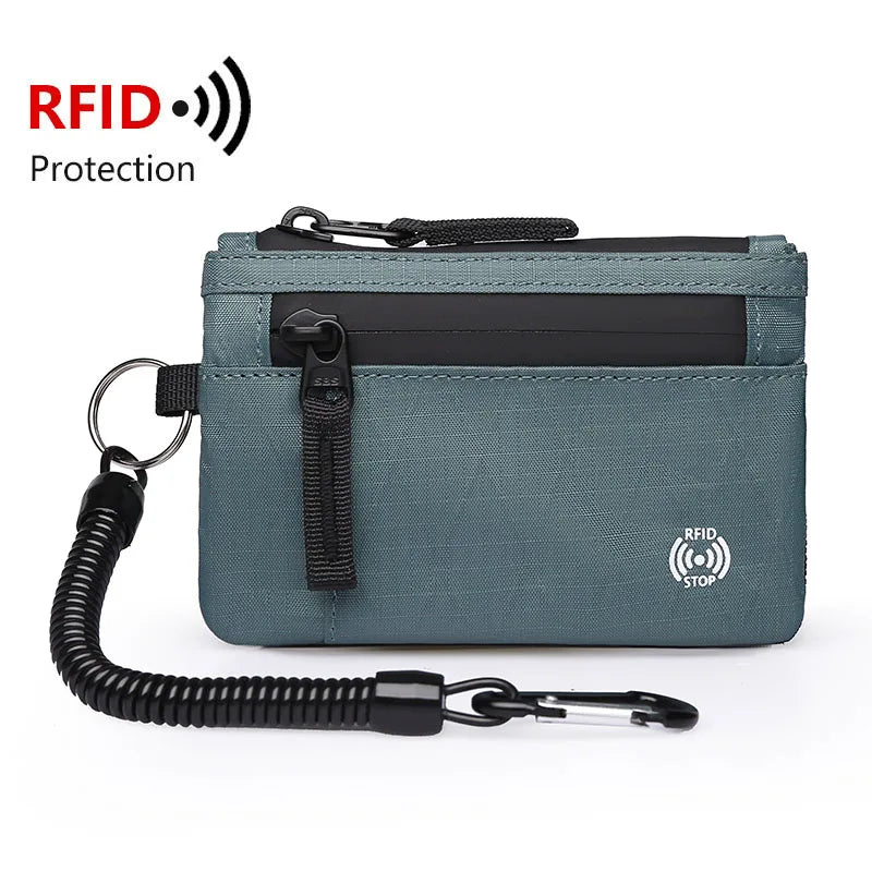 Mini RFID Zipper Wallet