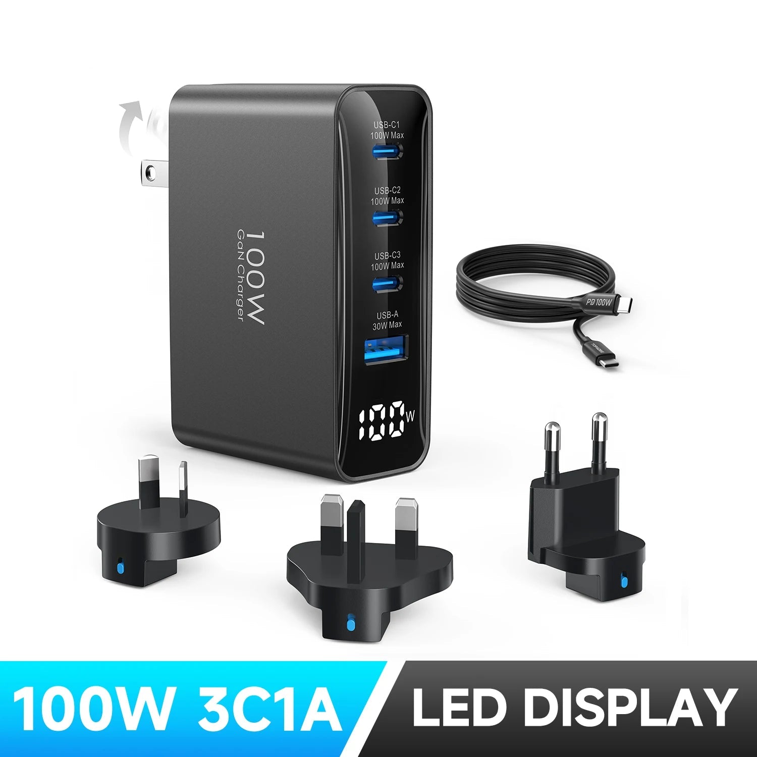 100W Universal Travel Charger