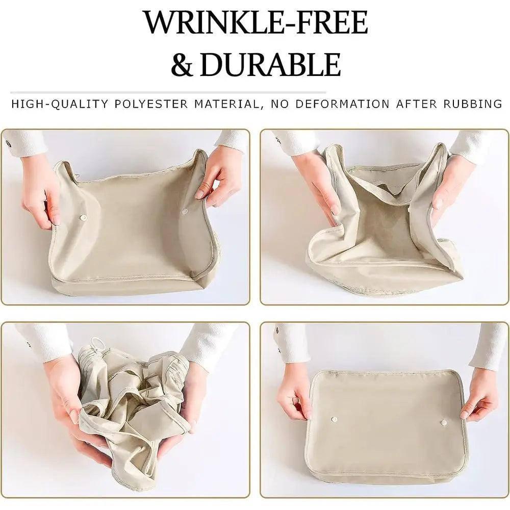 Travel Packing Cubes Set with Laundry Bag