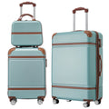 3PC Green Spinner Luggage Set