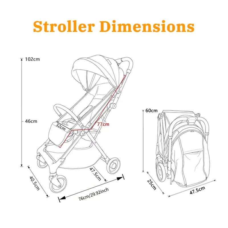 Foldable Travel Baby Stroller