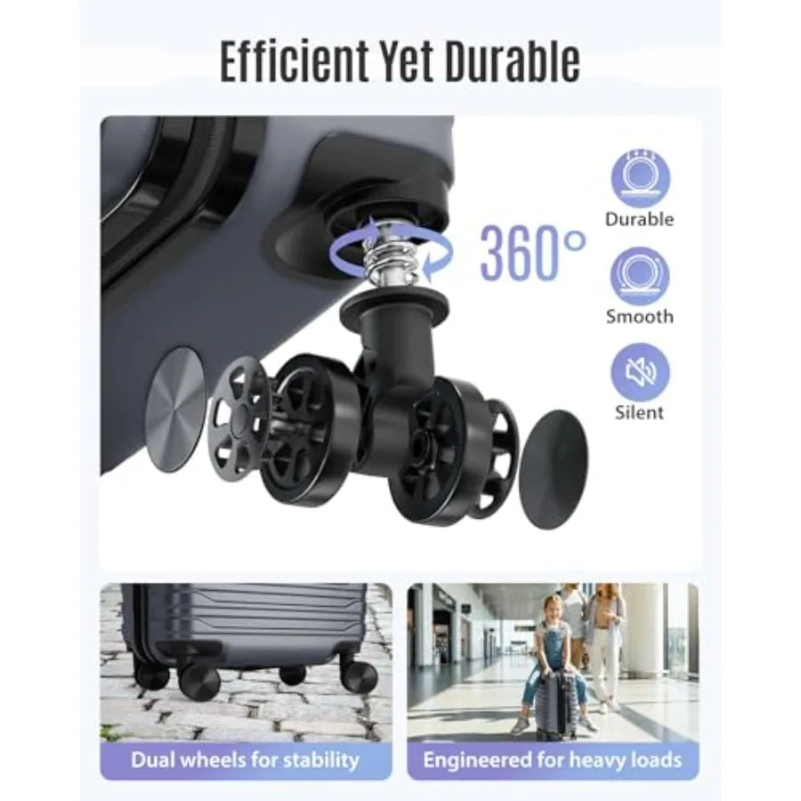 20" Expandable Carry-On Luggage