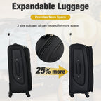 3PC Softside Luggage Set + Duffel