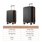 2PC ABS Expandable Luggage Set