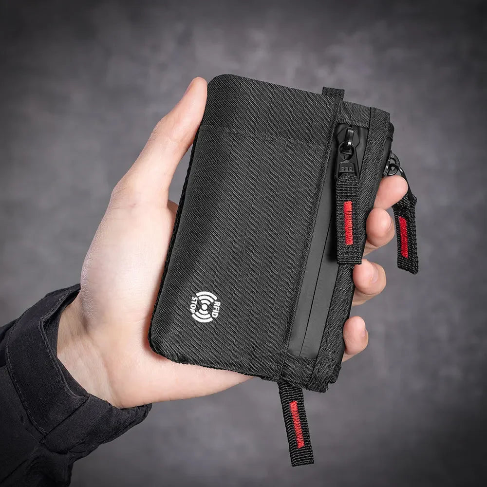 Mini RFID Zipper Wallet