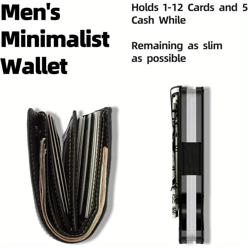 Minimalist RFID Wallet with Money Clip