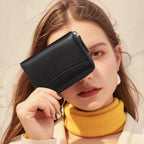 RFID Leather Zip Wallet