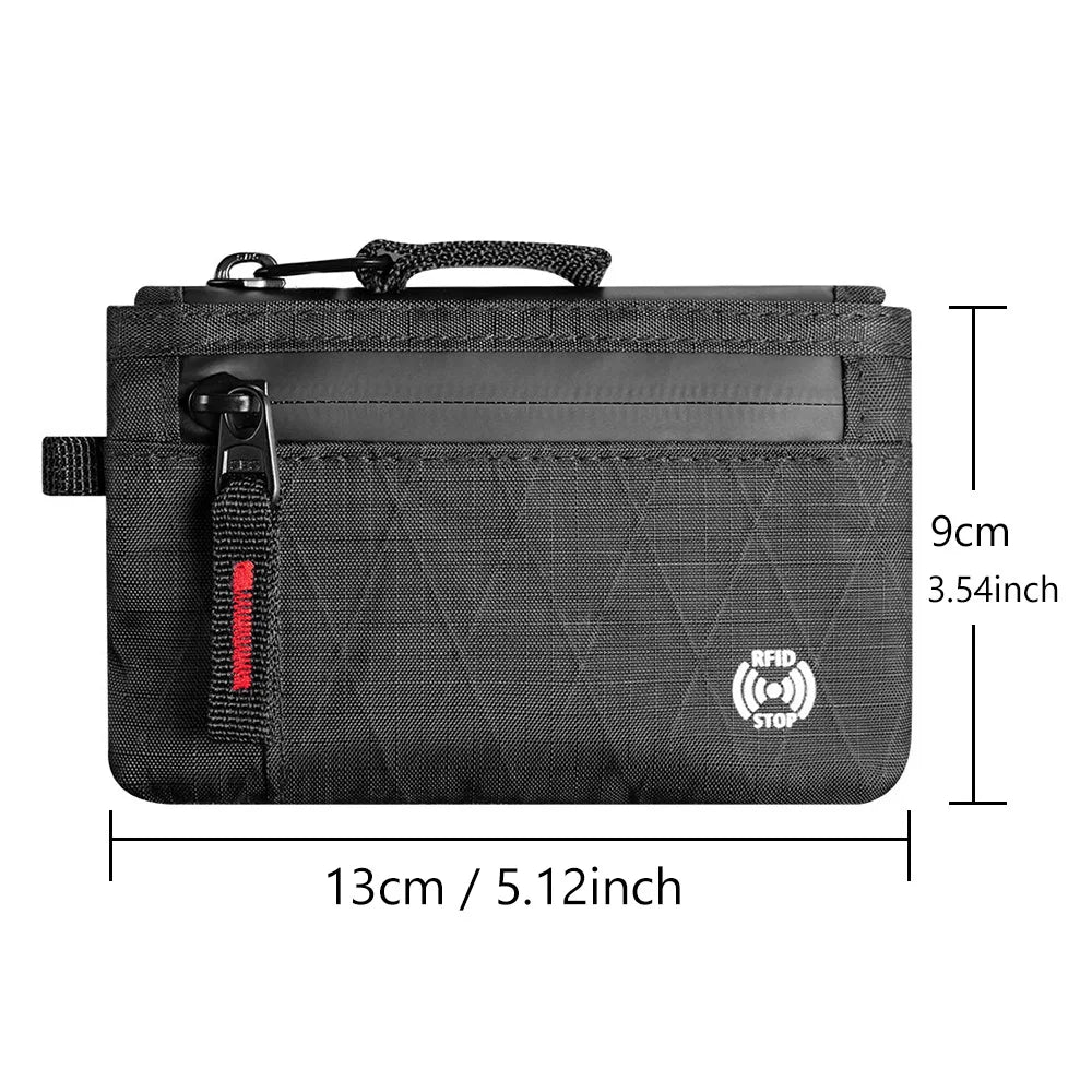 Mini RFID Zipper Wallet