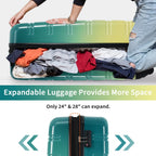 3PC Gradient Hardshell Luggage Set