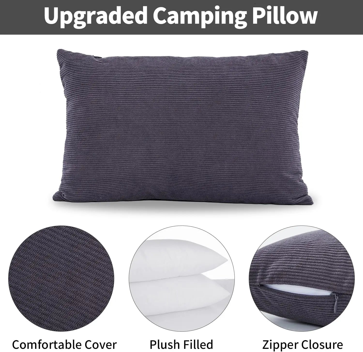 2 Pack Compressible Camp Pillows