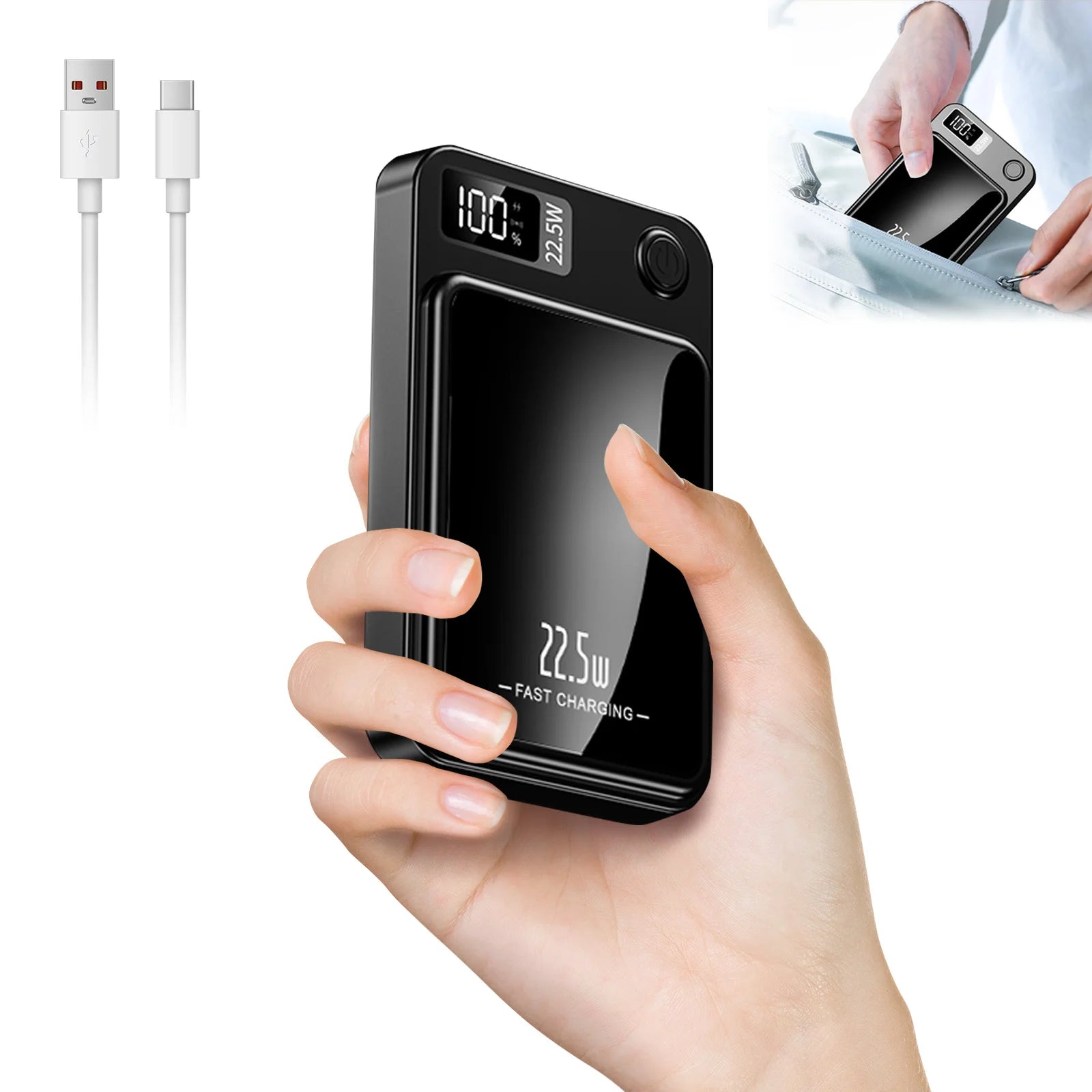 Magnetic Wireless Power Bank 10000mAh