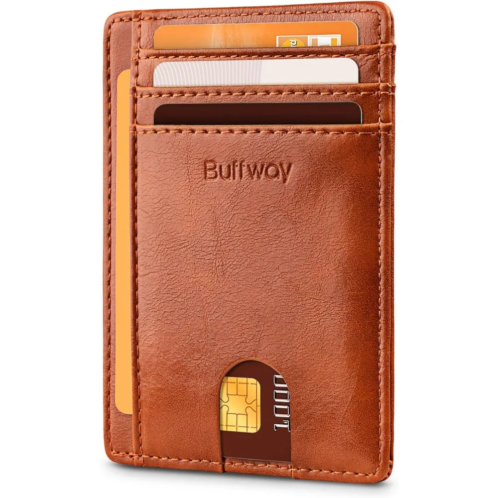 Slim RFID Leather Wallet