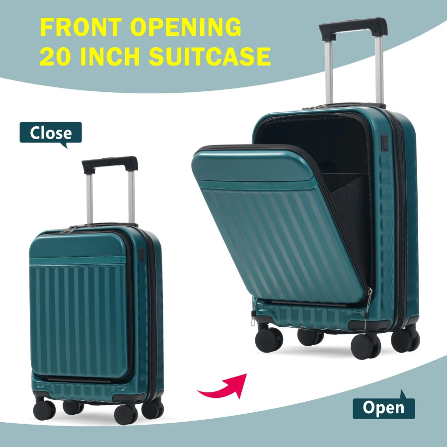 3PC Front Opening Luggage Set