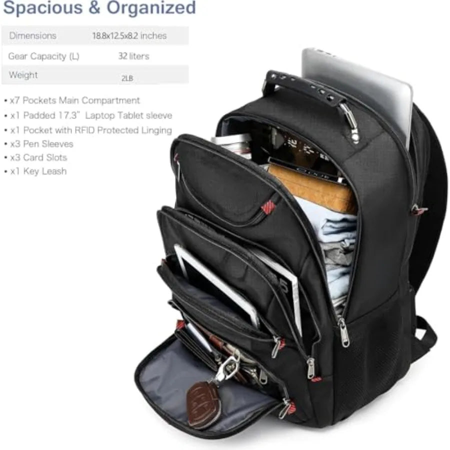 Waterproof Laptop Backpack with USB