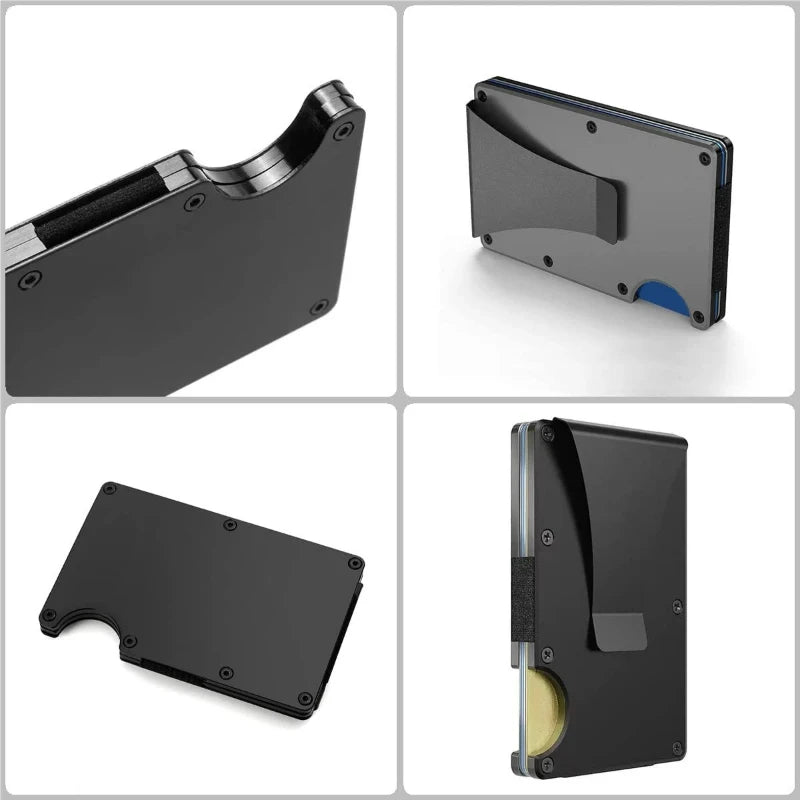 Minimalist RFID Wallet with Money Clip