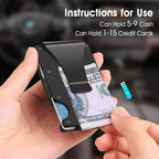 Minimalist RFID Wallet with Money Clip