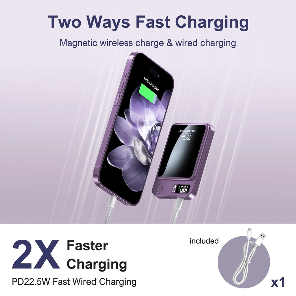 Magnetic Wireless Power Bank 10000mAh