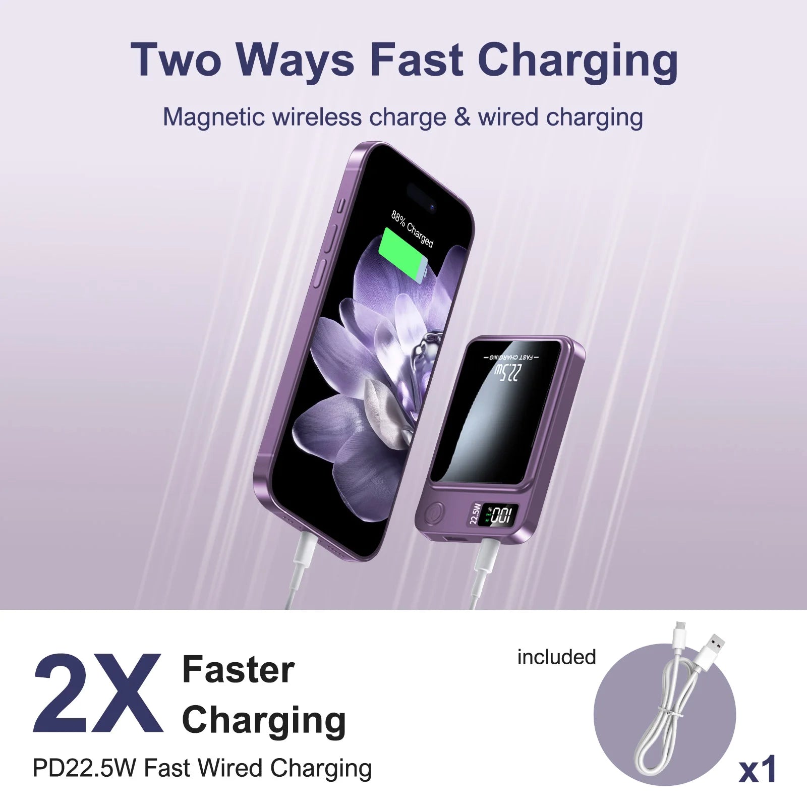 Magnetic Wireless Power Bank 10000mAh