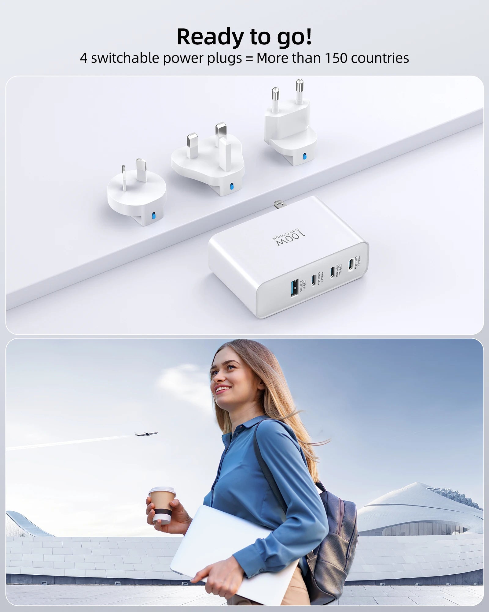 100W Universal Travel Charger