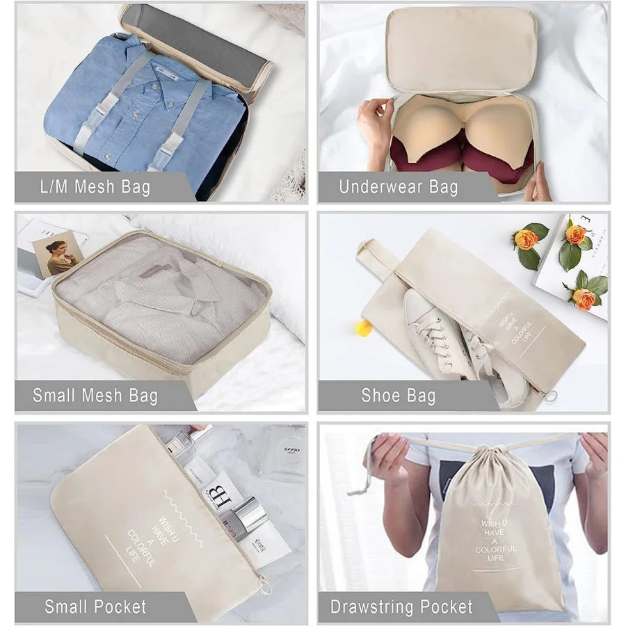 Foldable Packing Cubes Set