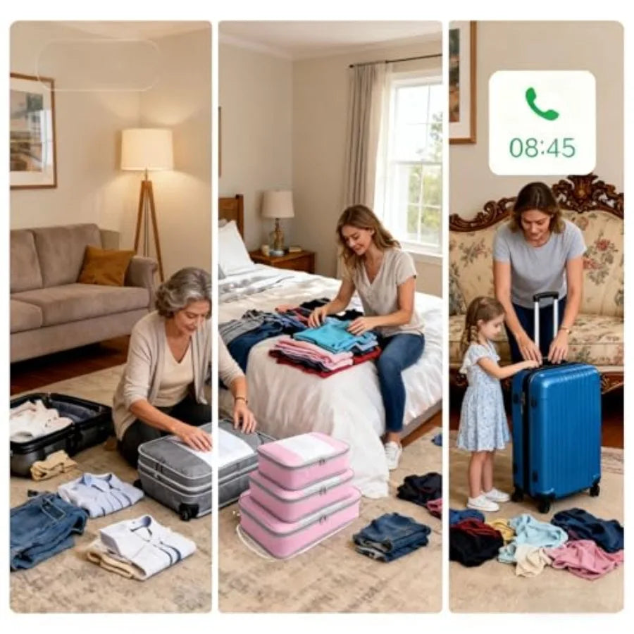 Travel Packing Cubes Set