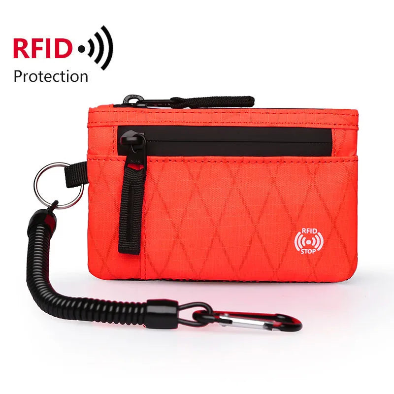 Mini RFID Zipper Wallet