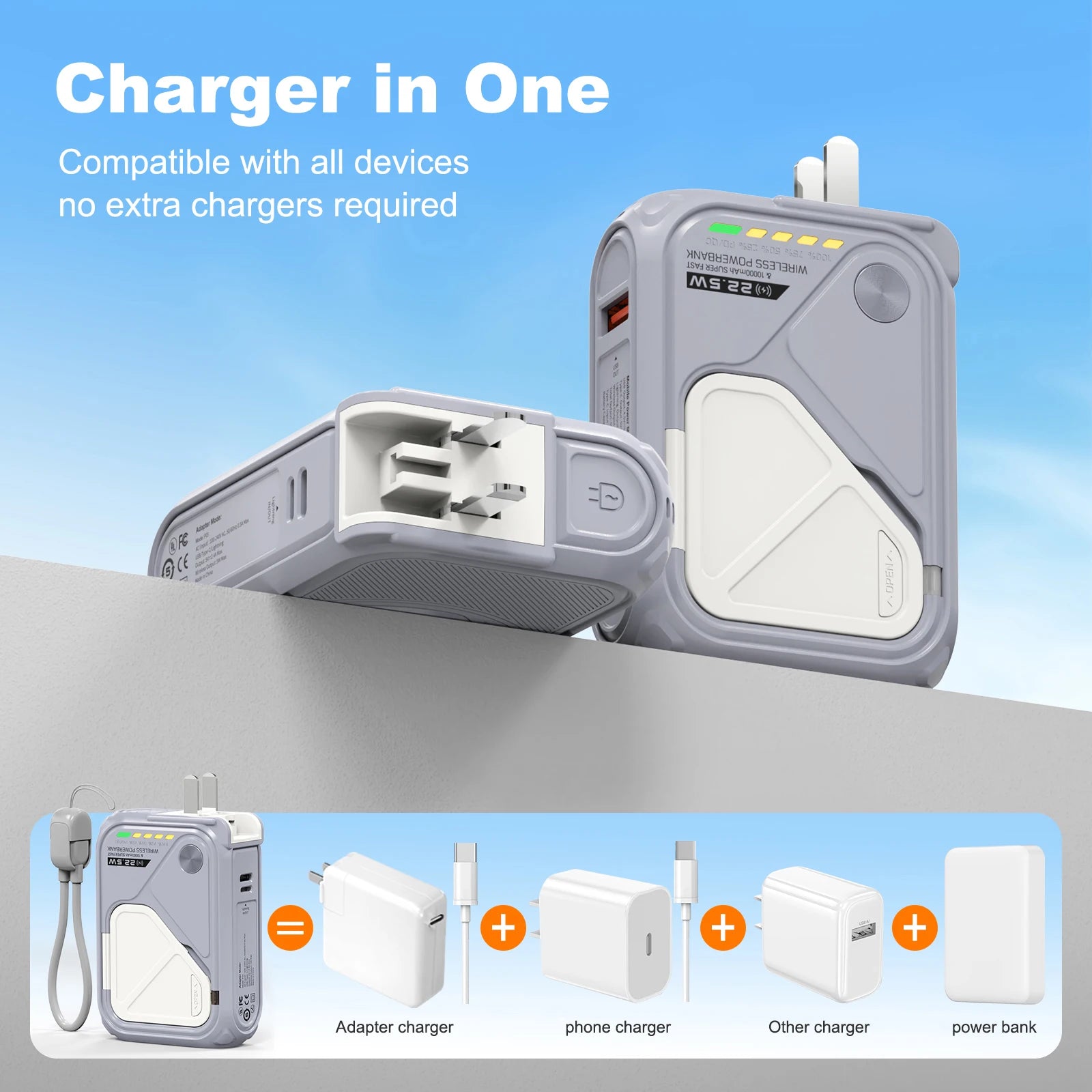 Magnetic Power Bank with Stand