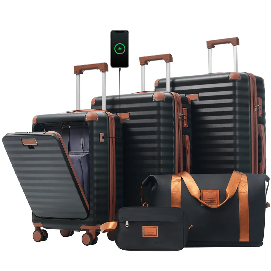 5PC Polycarbonate Luggage Set