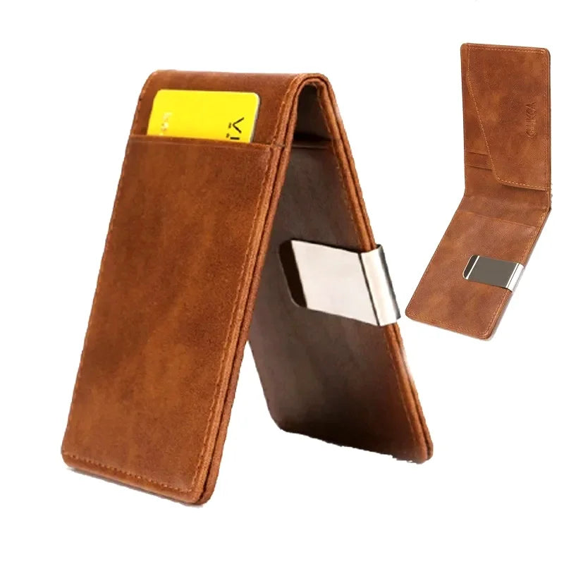 RFID Slim Wallet with Money Clip