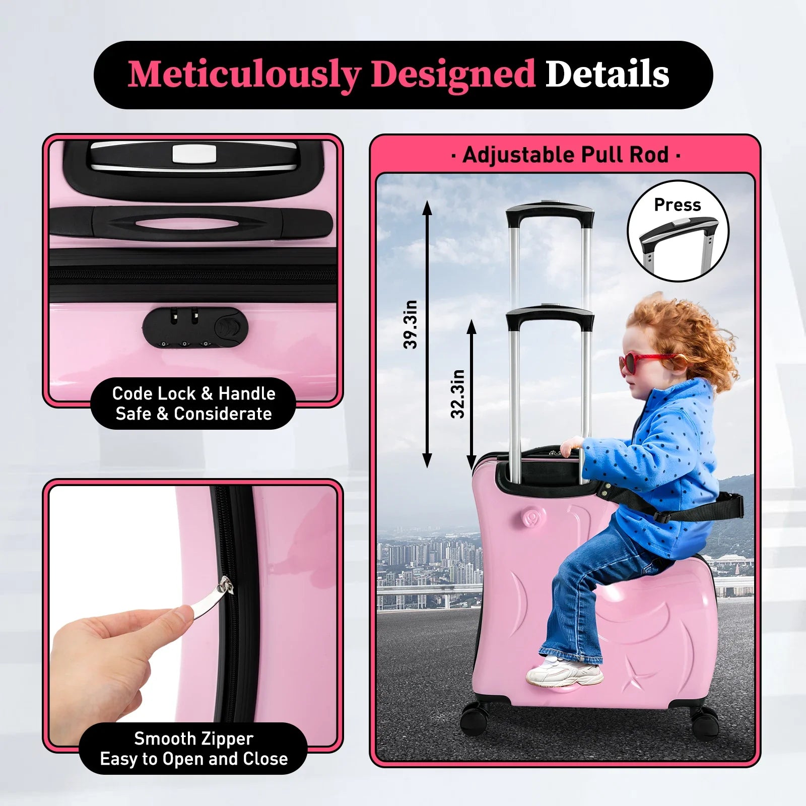 Kids Ride-On Travel Suitcase