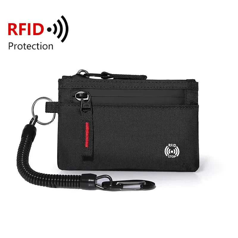 Mini RFID Zipper Wallet
