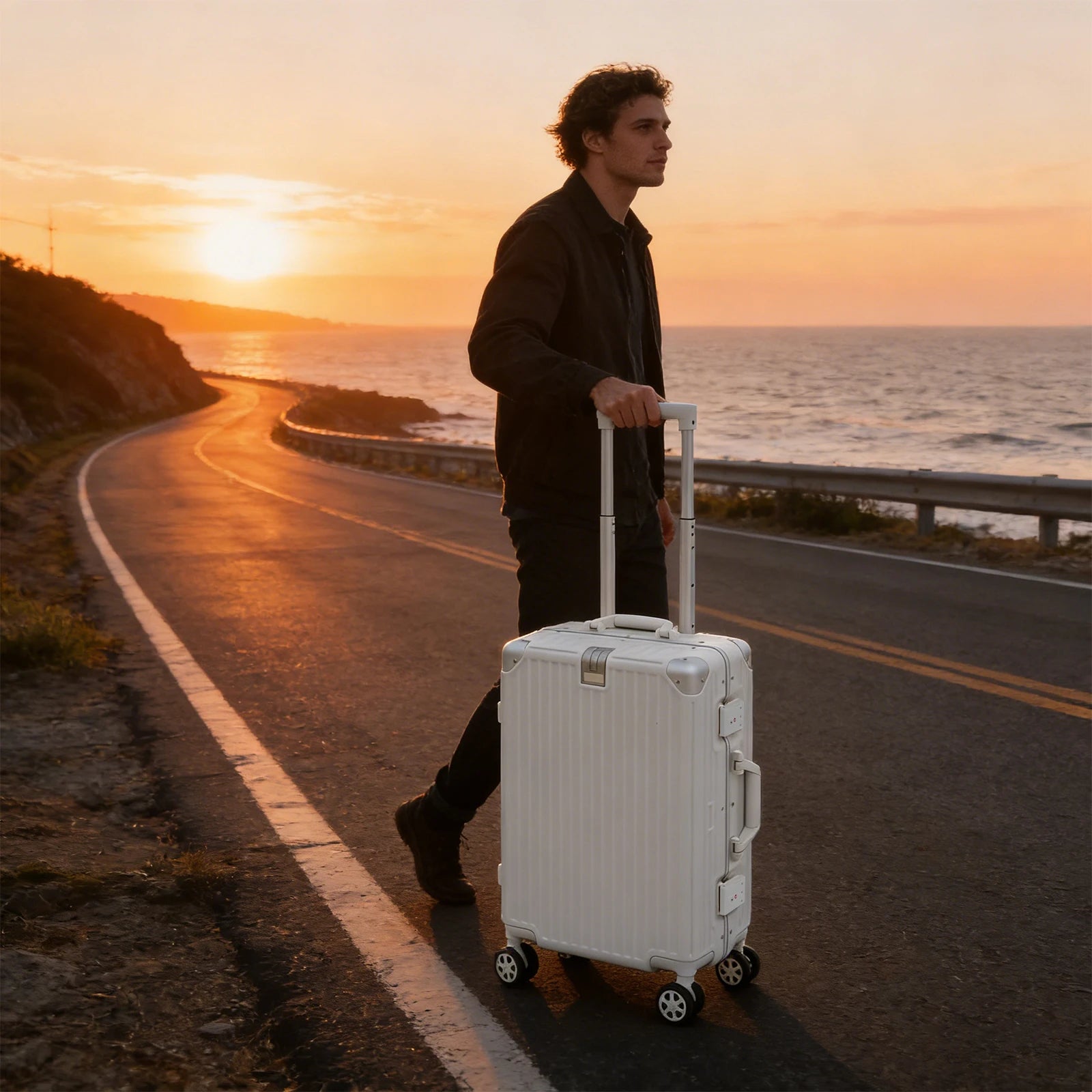 20" Carry-On Suitcase with Cup Holder