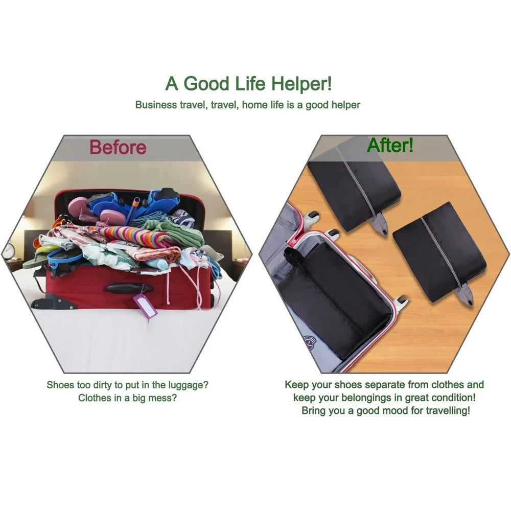 Waterproof Zipper Shoe Bags