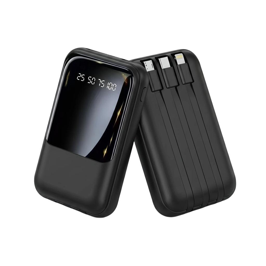 10000mAh Power Bank with Cables