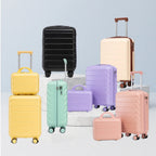 2PC ABS Spinner Luggage Set Beige