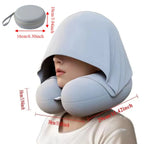 Hooded Memory Foam Travel Pillow