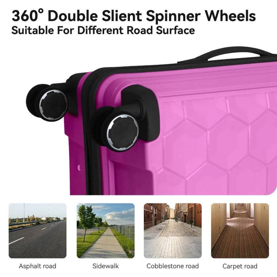 3PC Lightweight Travel Luggage Set