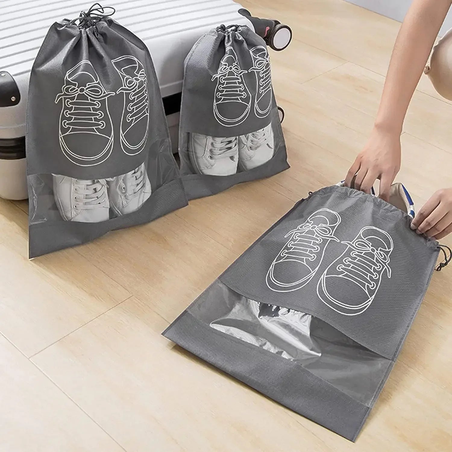 Travel Shoe Organizer Bags Set