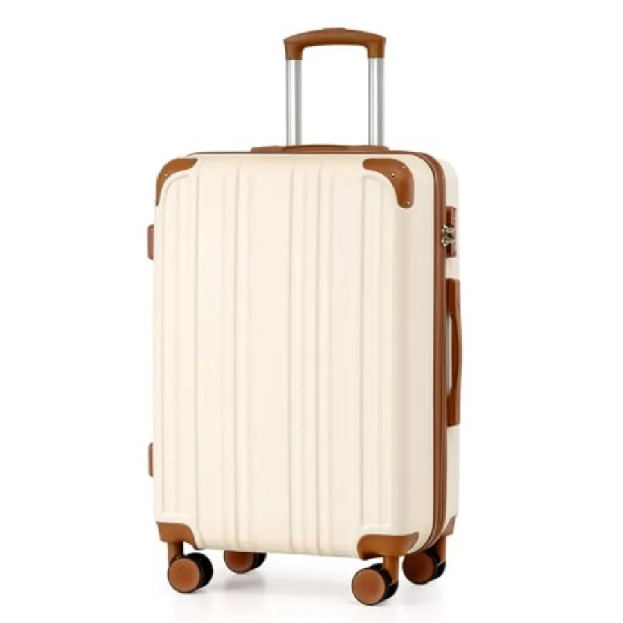 Apricot White Hardshell Suitcase