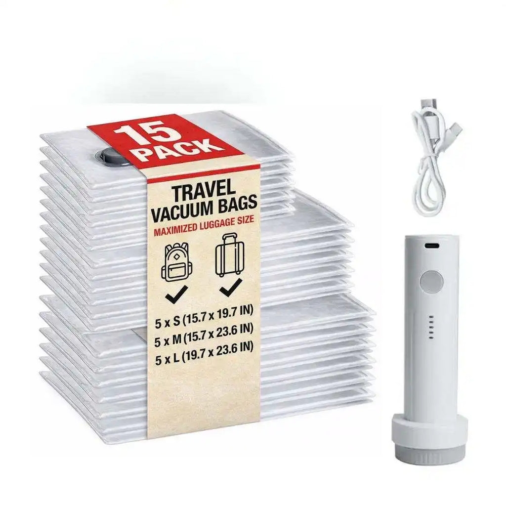 Travel Vacuum Bags with Electric Pump