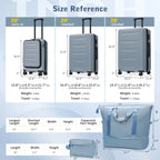 5PC Front Opening Luggage Set