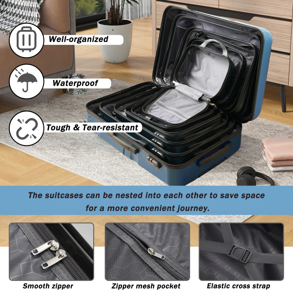 6PC ABS Hardshell Luggage Set