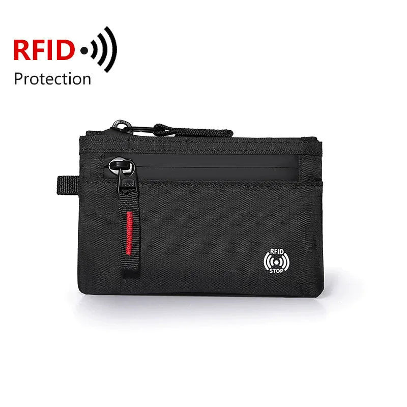 Mini RFID Zipper Wallet