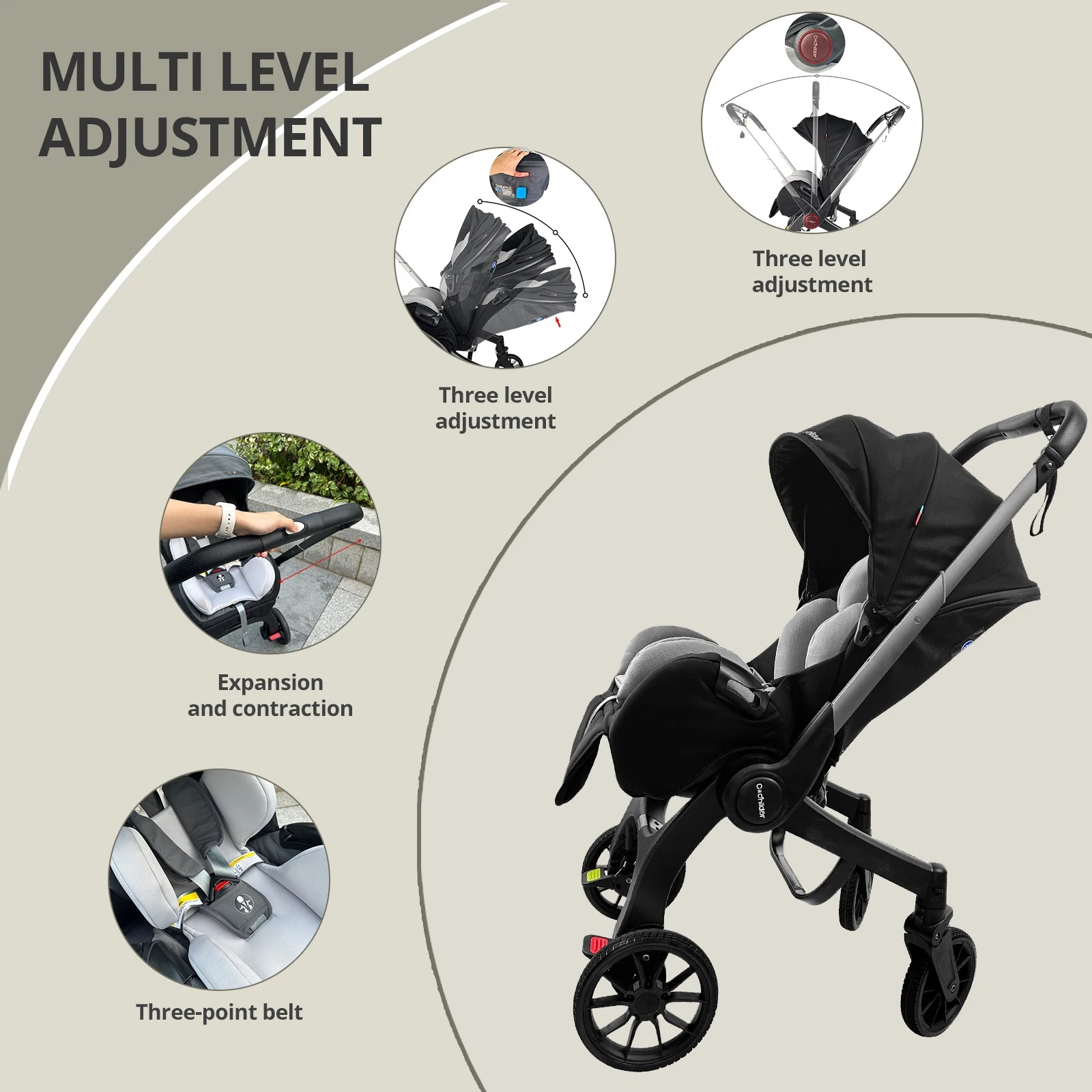 Foldable Baby Stroller Wagon