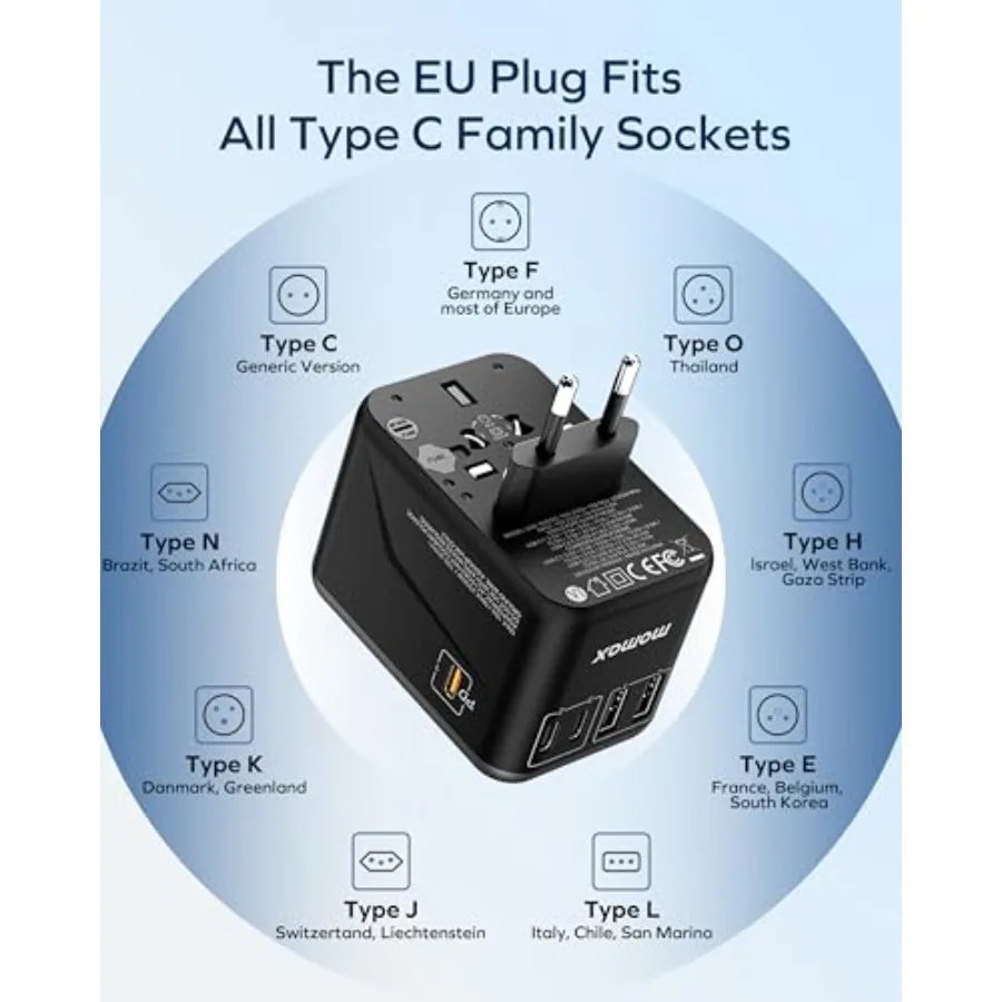 6-in-1 Universal Travel Adapter