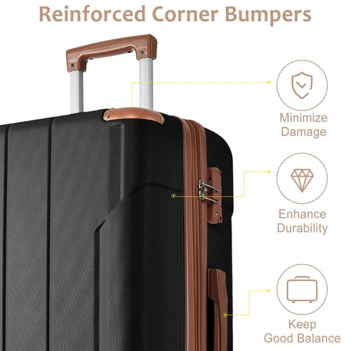 2PC ABS Expandable Luggage Set